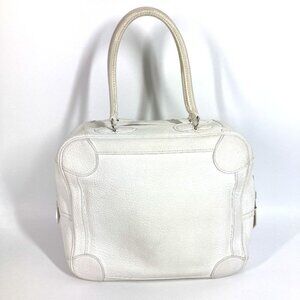 Hermes Handbag Omnibus PM Leather White